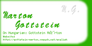 marton gottstein business card